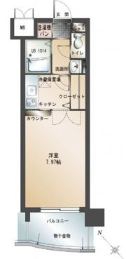 エンクレスト大博通りの間取り画像