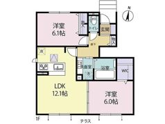 D-room飯倉西B棟の間取り画像