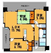 KDXレジデンス西公園の間取り画像