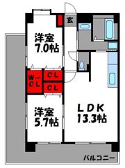 ツインリバーマーレの間取り画像