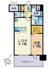 フリーデル桜坂の間取り画像
