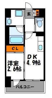 Modern Palazzo 警固（モダンパラッツォ警固）の間取り画像