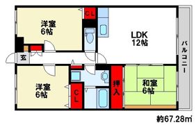 レクエルド太宰府の間取り画像