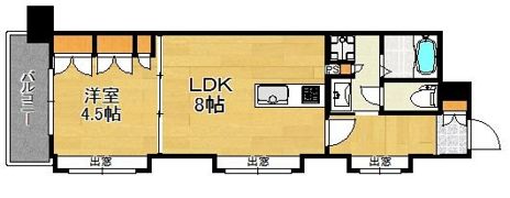 サンロージュ薬院駅前の間取り画像