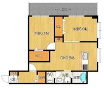 ケイジェイ博多住吉ビルの間取り画像