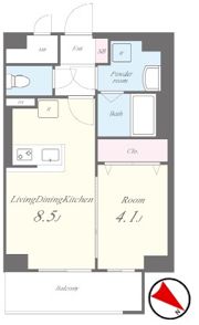 GR薬院の間取り画像