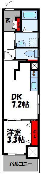 エミネンス香椎駅前の間取り画像