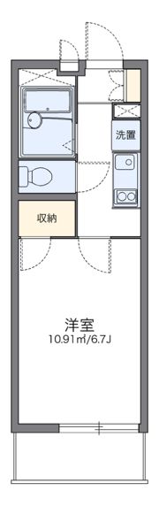 レオパレスDの間取り画像