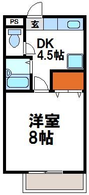 サンガーデン福間Aの間取り画像