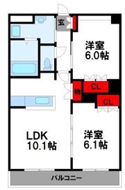パークサイド鳥居前の間取り画像