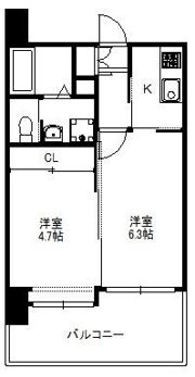エルスタンザ天神東の間取り画像