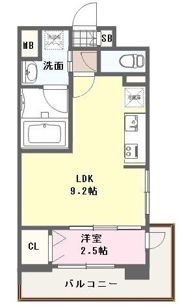 ヴィラージュ博多駅南の間取り画像