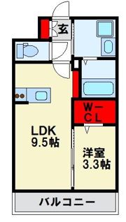 KL東比恵IIの間取り画像