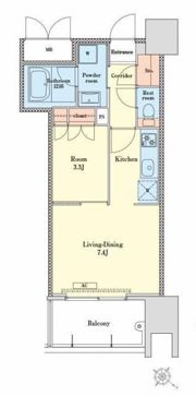 RJRプレシア天神サウスの間取り画像