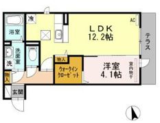 D-room西新の間取り画像