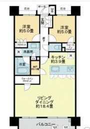 MJR千早ブランシエラの間取り画像