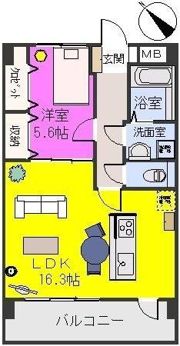 サン・ビオ空港通りIIの間取り画像