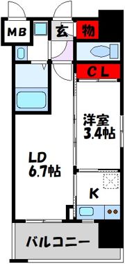 ラファセベルシード博多の間取り画像