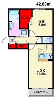 エミナール野間の間取り画像