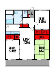 リベルタ柚須の間取り画像