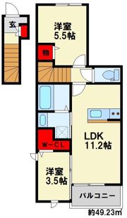 カンポドーロの間取り画像