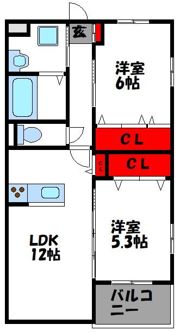 アヴァンセ志免の間取り画像