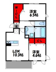 ミルキーウェイ B棟の間取り画像