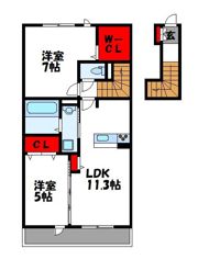 パークアシス上久原の間取り画像