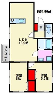 PHOENIX高宮南の間取り画像
