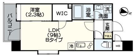 レブリアント千代（旧アヴァンティ千代）の間取り画像