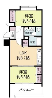 グランパーク天神の間取り画像