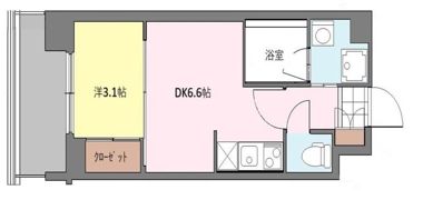 ニューガイアリルーム原通りNo.68の間取り画像