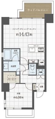 Ropponmatsu View Apartmentの間取り画像