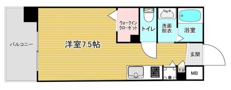 トラストビル姪浜の間取り画像