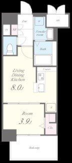 グランミレ薬院の間取り画像