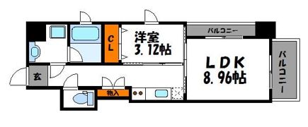 アガスティーア薬院の間取り画像