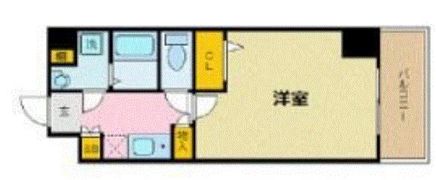 エステムプラザ天神EASTプレミアムタワーの間取り画像