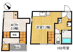MAISONETIC茶山駅前の間取り画像