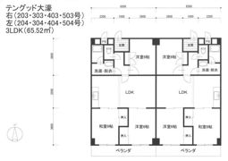 テングッド大濠の間取り画像