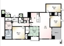 クロスフレア大濠公園の間取り画像