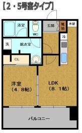 PIER PARK渡辺通(ピアパーク渡辺通)の間取り画像