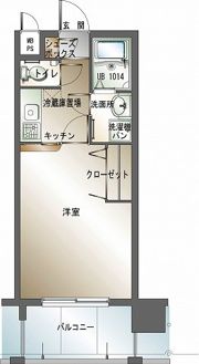 エンクレスト博多の間取り画像