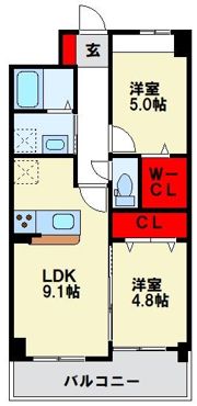 Alivis諸岡の間取り画像