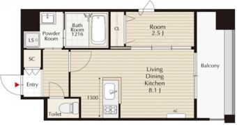 アルティザ大濠公園の間取り画像