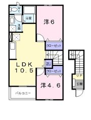 エレガント ガーデン Bの間取り画像