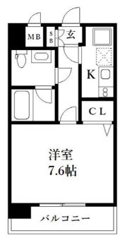 ピュアドームグレース博多の間取り画像