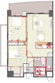 アントゥール薬院の間取り画像