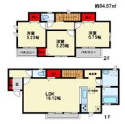 CASA横手 E棟の間取り画像