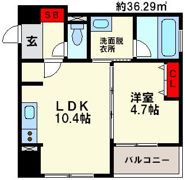 パークフラッツ平尾の間取り画像