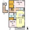 クイーンズ片江の間取り画像